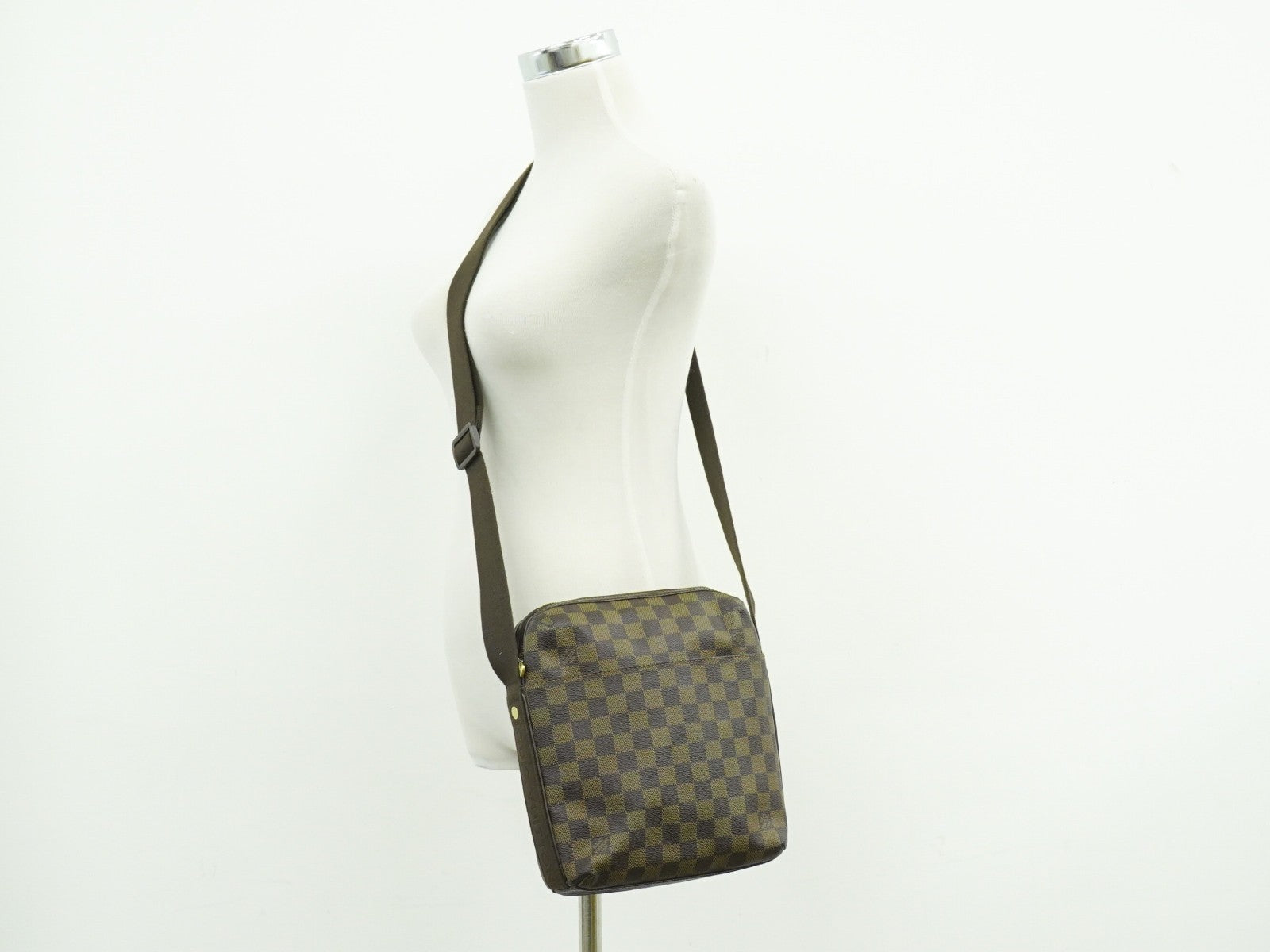 Louis Vuitton Trotteur Beaubourg Handbag Damier Brown Canvas Shoulder Bag Bag (Pre-Owned)