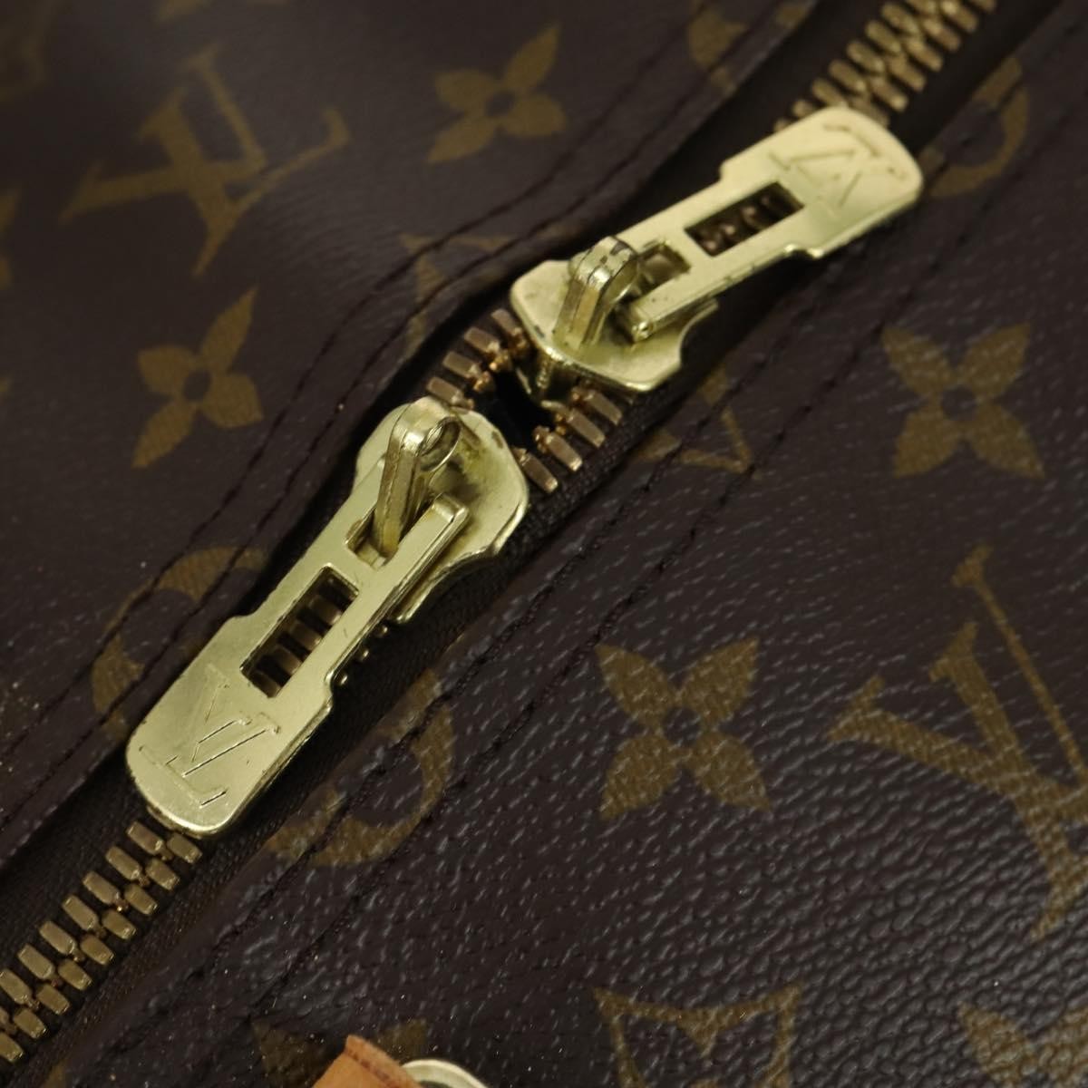 Louis Vuitton Keepall Bag Monogram Canvas Brown Canvas Travel Bag Bag (Pre-Owned)