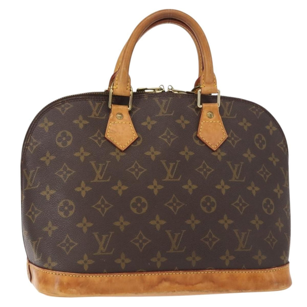 Louis Vuitton Alma Handbag Monogram Canvas Brown Canvas Handbag (Pre-Owned)