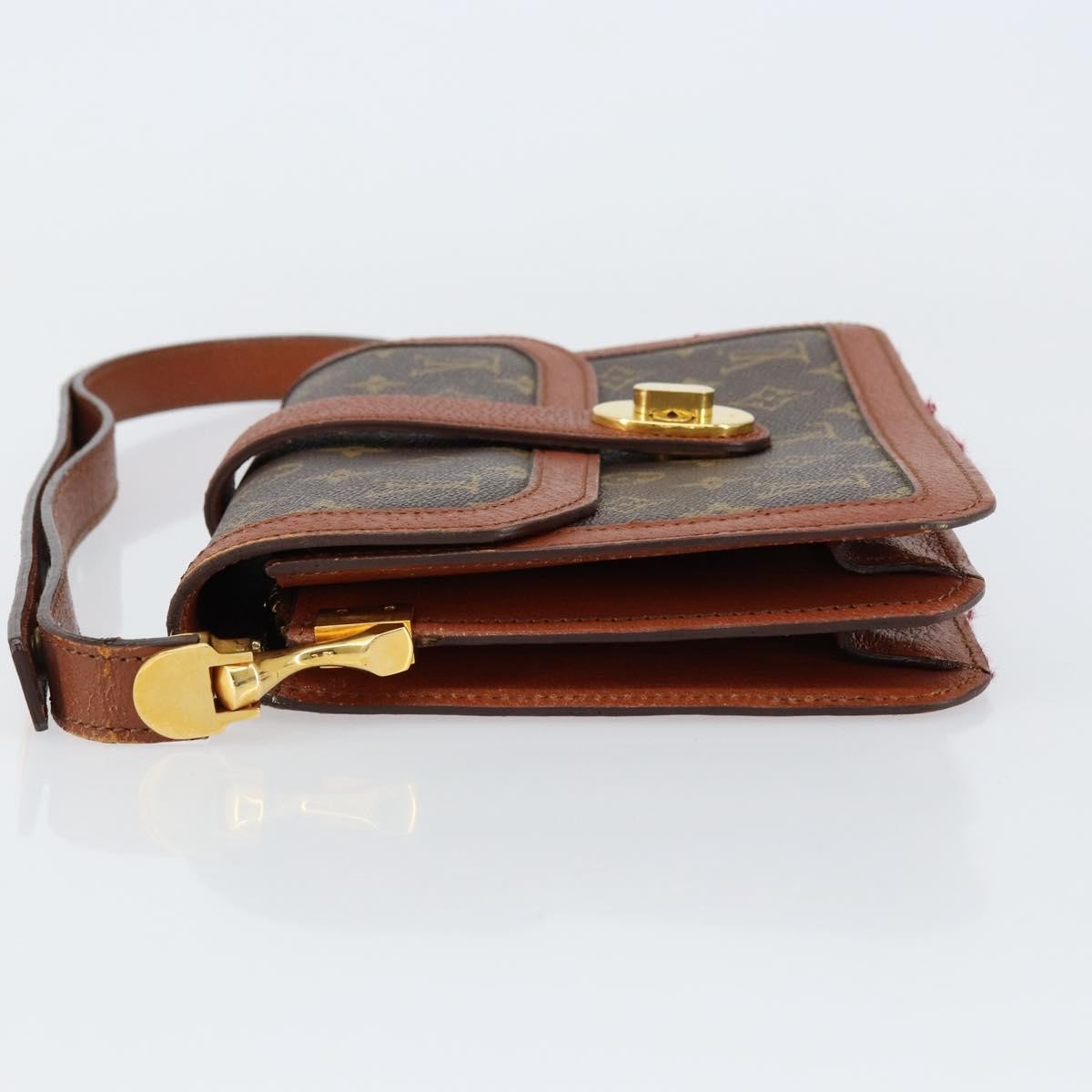 Louis Vuitton Vintage Dauphine Shoulder Bag Monogram Canvas Brown Canvas Shoulder Bag Bag (Pre-Owned)
