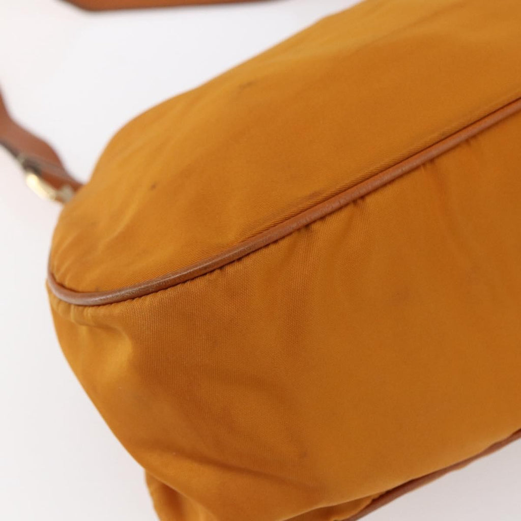 Prada Vintage Shoulder Bag Tessuto Orange Nylon Shoulder Bag Bag (Pre-Owned)