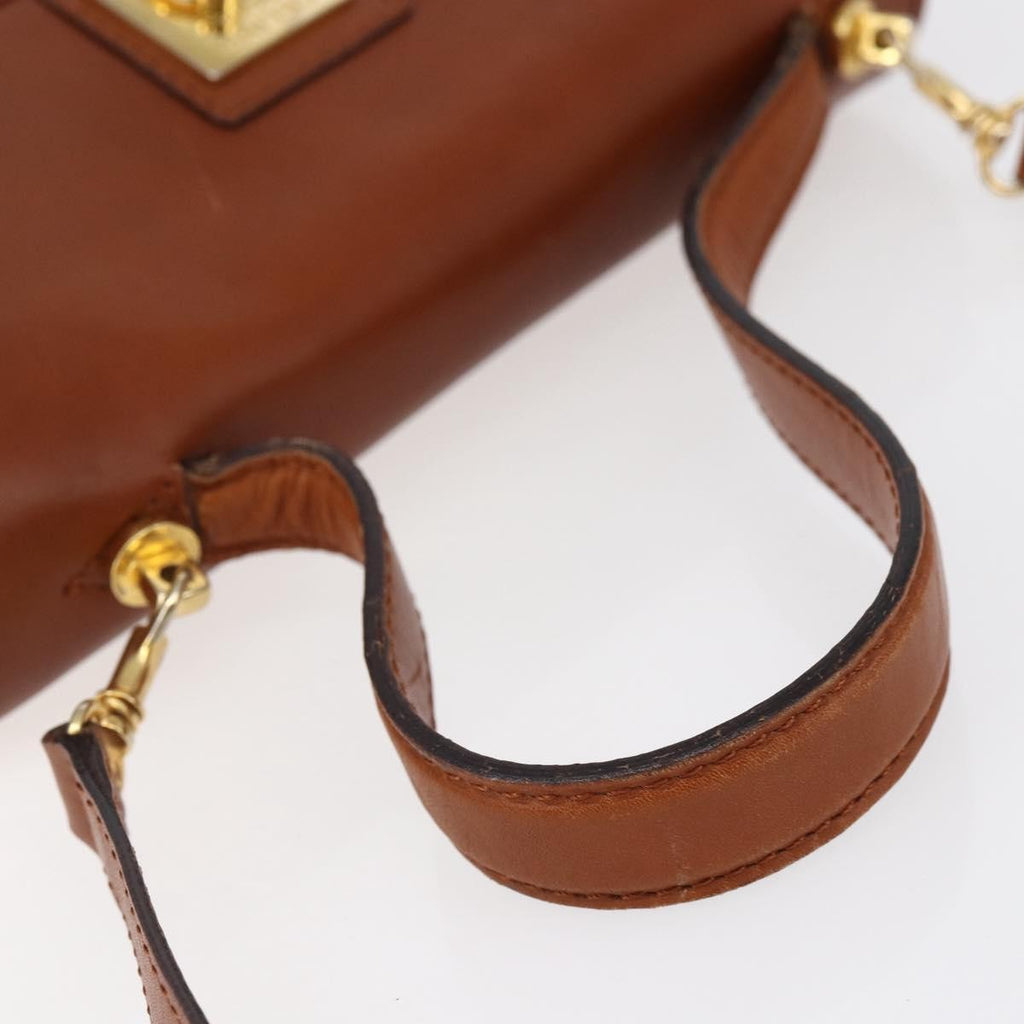 Celine Handbag Leather Brown Leather Handbag (Pre-Owned)