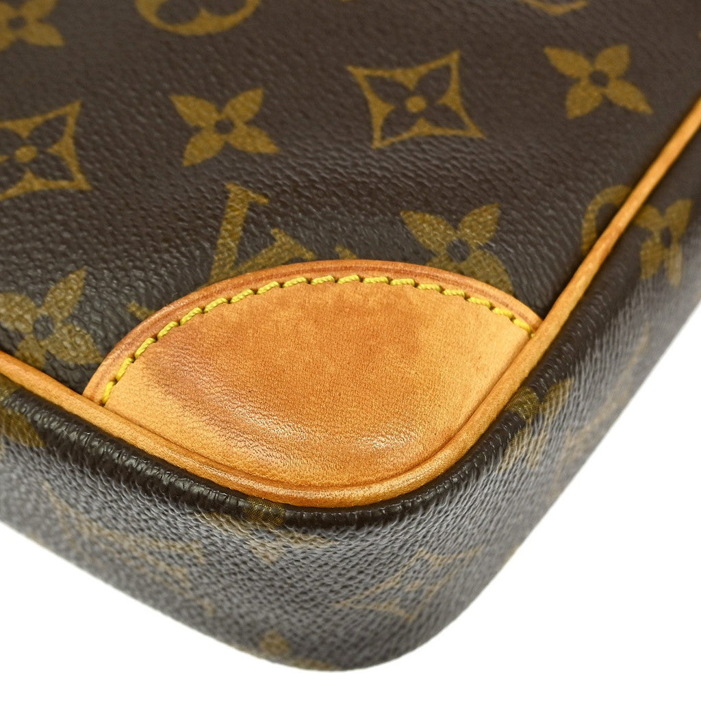 Louis Vuitton Danube Handbag Monogram Canvas Brown Canvas Shoulder Bag Bag (Pre-Owned)