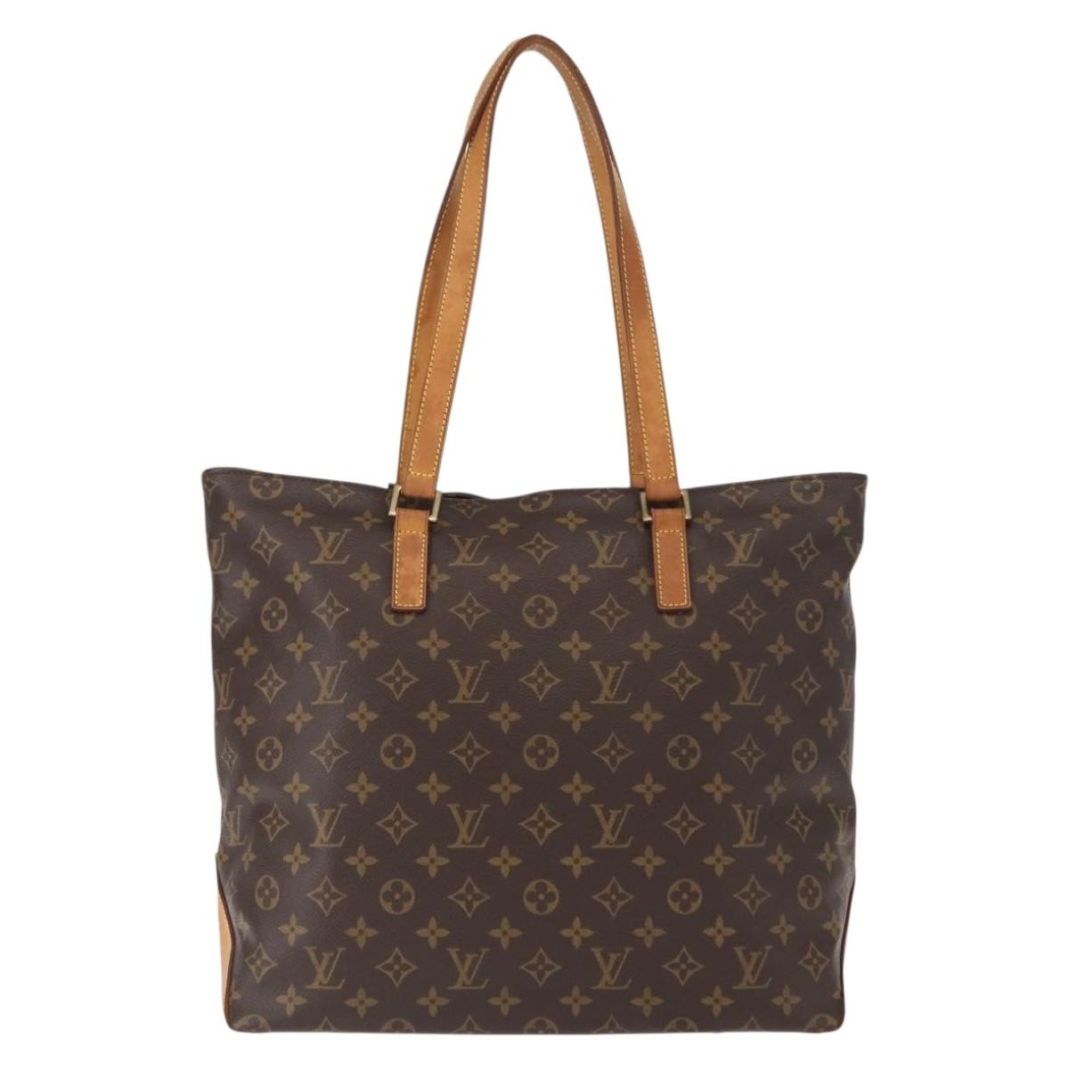 Louis Vuitton Cabas Mezzo Monogram Canvas Brown Canvas Tote Bag Bag (Pre-Owned)