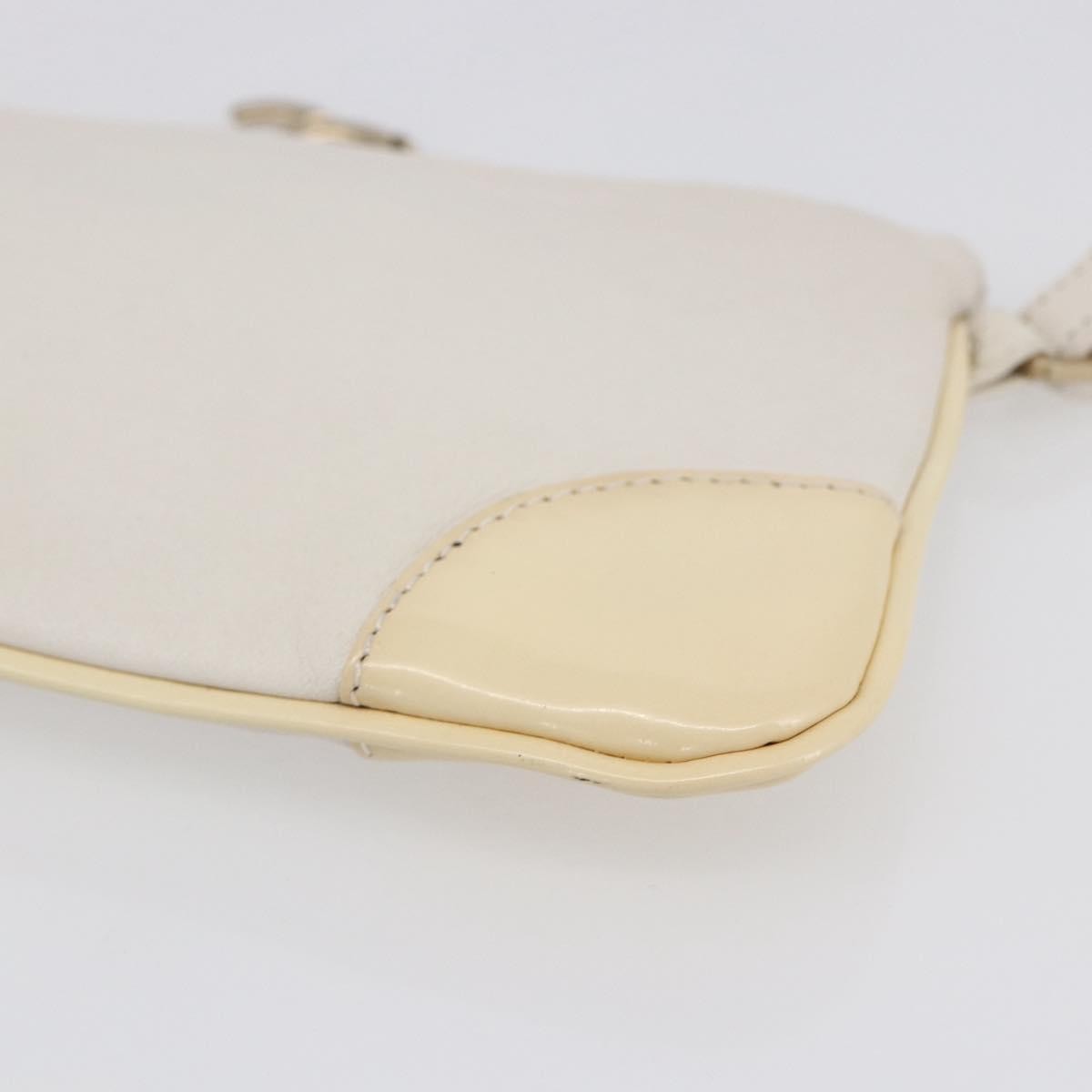 Chanel Camellia Clutch Bag Leather Ecru Leather Clutche & Pouche Bag (Pre-Owned)