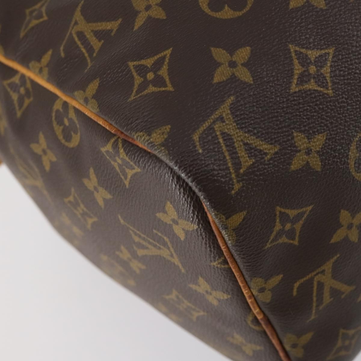 Louis Vuitton Sac Souple Handbag Monogram Canvas Brown Canvas Travel Bag Bag (Pre-Owned)