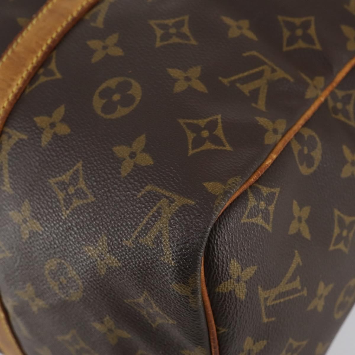 Louis Vuitton Sac Souple Handbag Monogram Canvas Brown Canvas Travel Bag Bag (Pre-Owned)