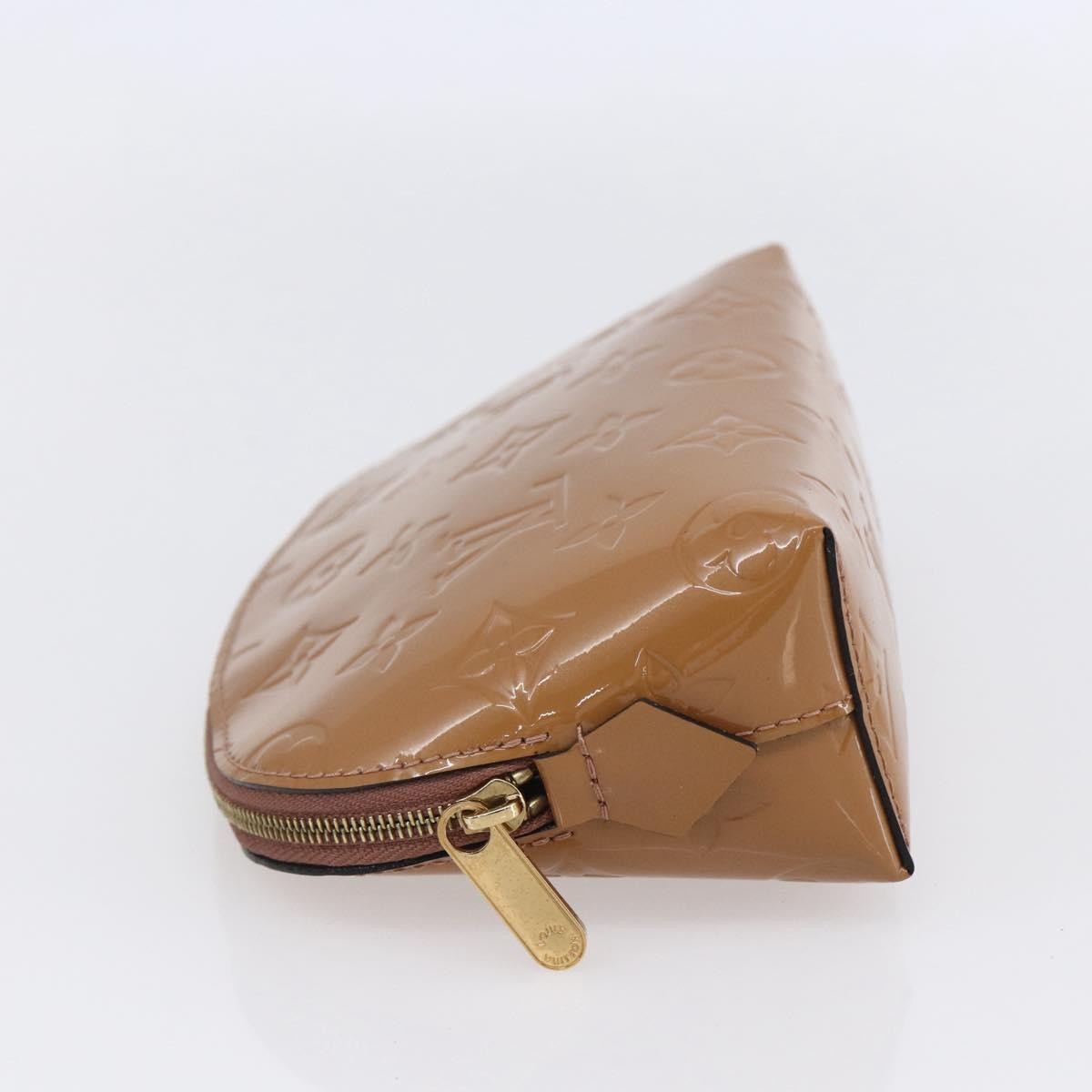 Louis Vuitton Cosmetic Pouch Monogram Vernis Brown Patent_Leather Clutche & Pouche Bag (Pre-Owned)