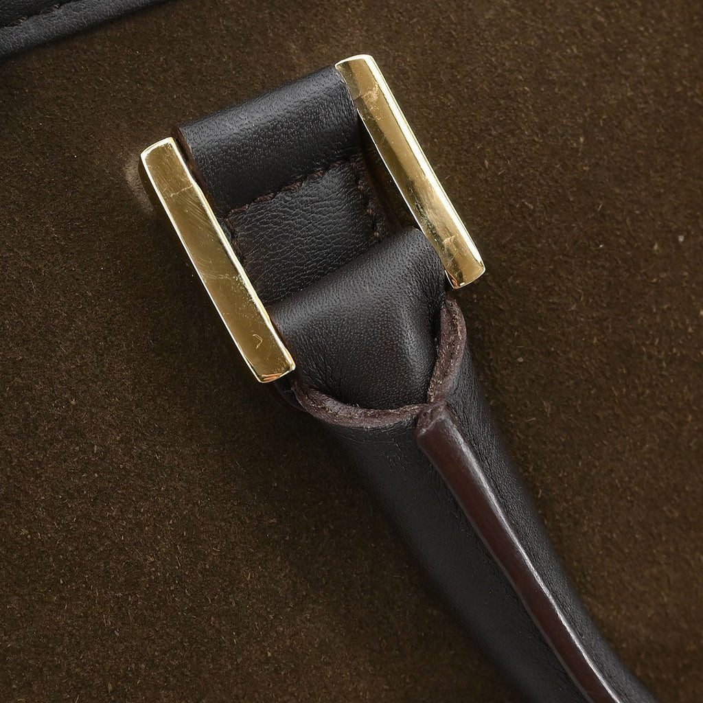 Loewe Amazona Bag Suede Brown Suede Handbag (Pre-Owned)