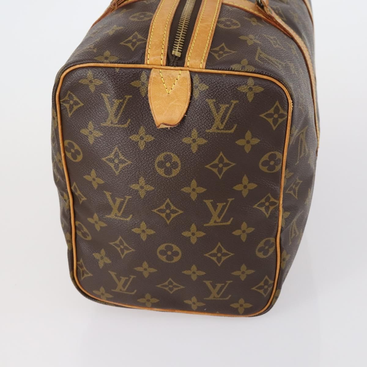 Louis Vuitton Sac Souple Handbag Monogram Canvas Brown Canvas Travel Bag Bag (Pre-Owned)