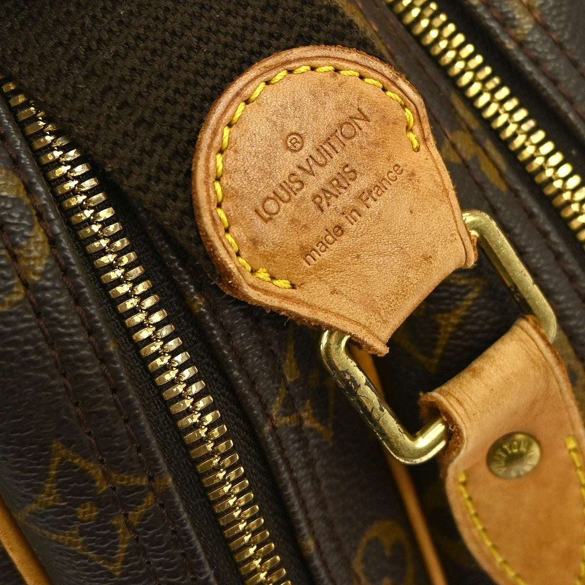Louis Vuitton Reporter Bag Monogram Canvas Brown Canvas Shoulder Bag Bag (Pre-Owned)