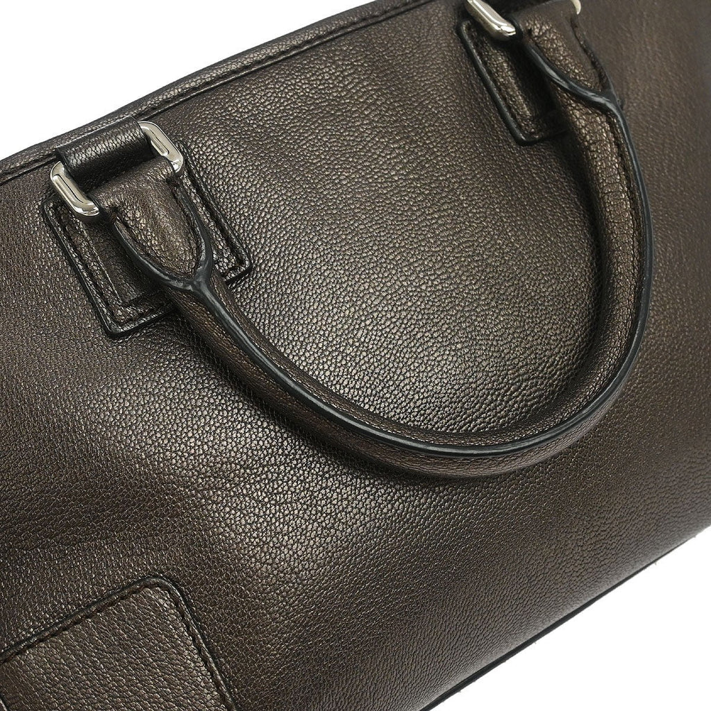 Loewe Amazona Bag Leather Brown Leather Handbag (Pre-Owned)
