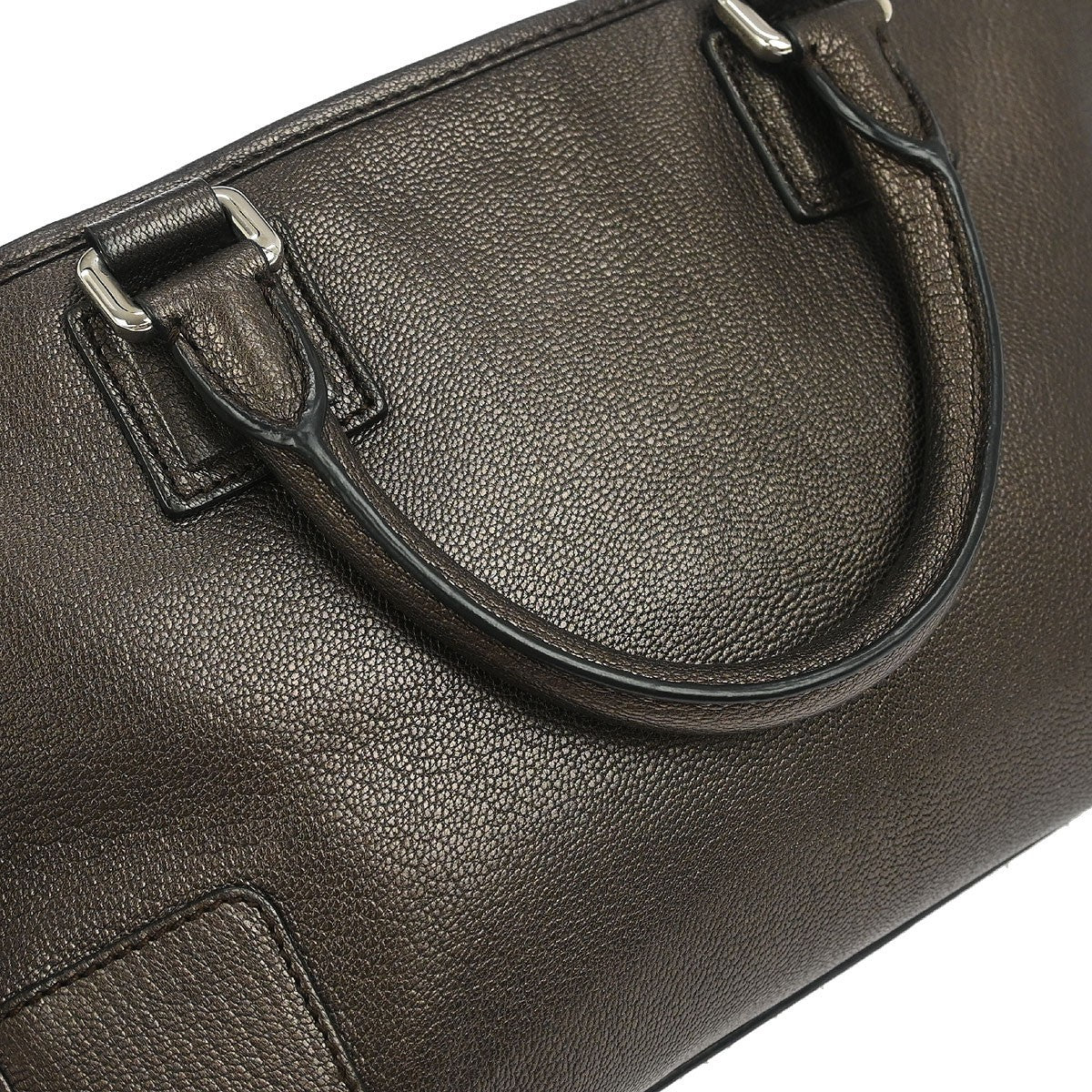 Loewe Amazona Bag Leather Brown Leather Handbag (Pre-Owned)