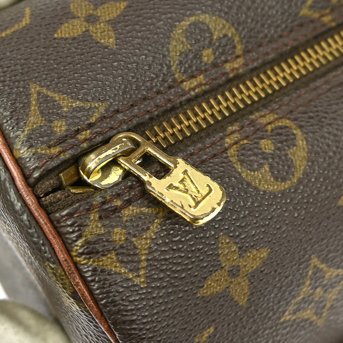 Louis Vuitton Papillon Handbag Monogram Canvas Brown Canvas Handbag (Pre-Owned)