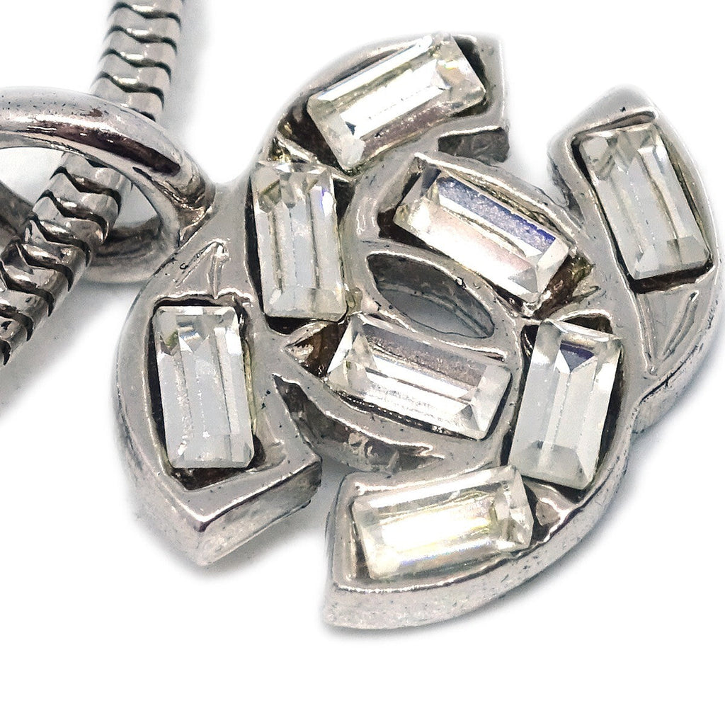 Chanel Cc Chain Bracelet Metal With Faux Pearl Silver Silver_Plated Bracelet Jewelry (Pre-Owned)