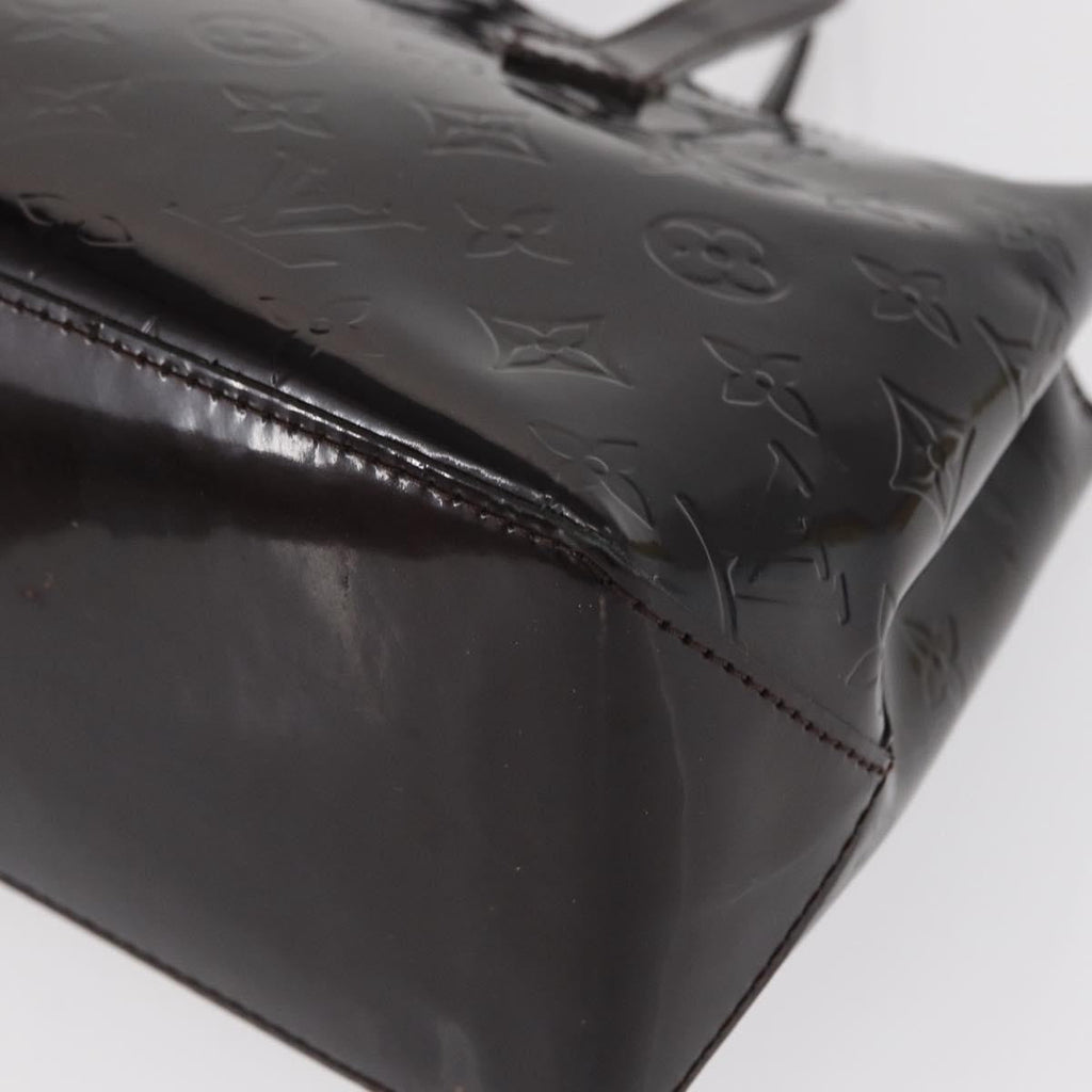 Louis Vuitton Wilshire Handbag Monogram Vernis Burgundy Patent_Leather Handbag (Pre-Owned)