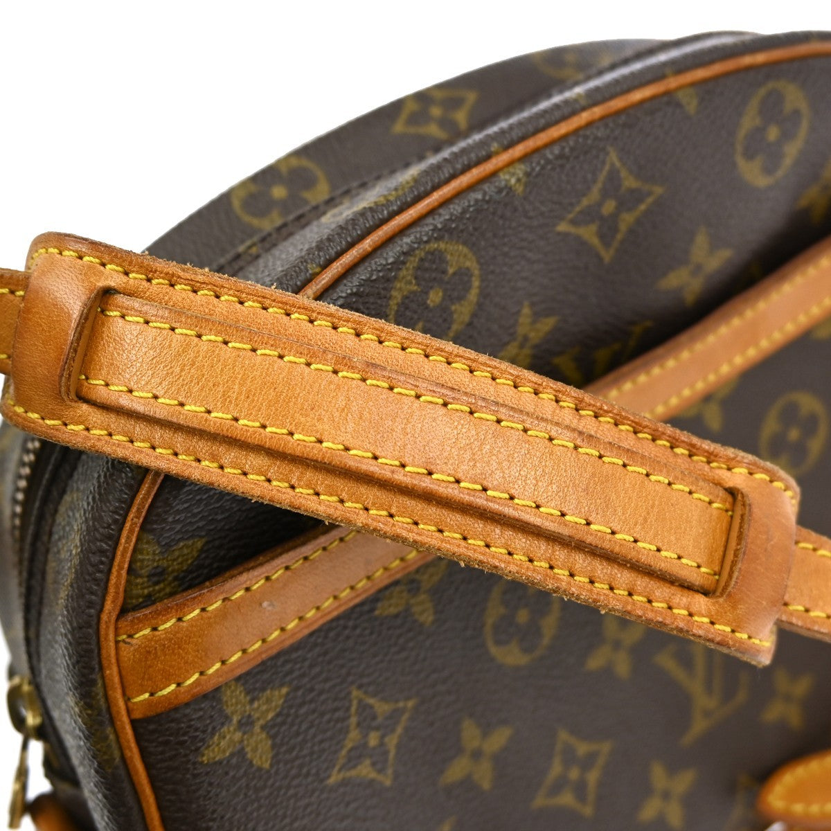 Louis Vuitton Blois Handbag Monogram Canvas Brown Canvas Shoulder Bag Bag (Pre-Owned)