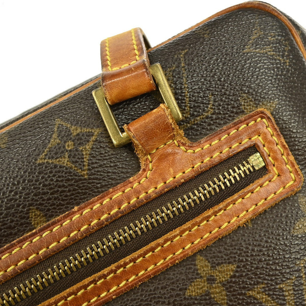 Louis Vuitton Cite Handbag Monogram Canvas Brown Canvas Shoulder Bag Bag (Pre-Owned)