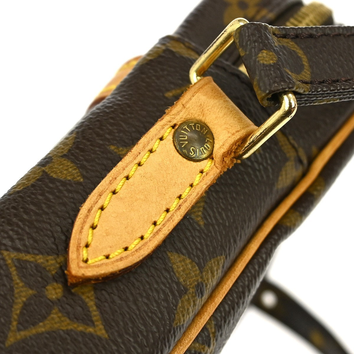 Louis Vuitton Danube Handbag Monogram Canvas Brown Canvas Shoulder Bag Bag (Pre-Owned)