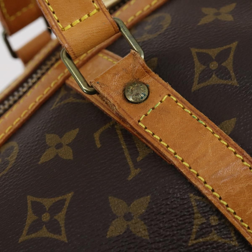 Louis Vuitton Sac Souple Handbag Monogram Canvas Brown Canvas Travel Bag Bag (Pre-Owned)