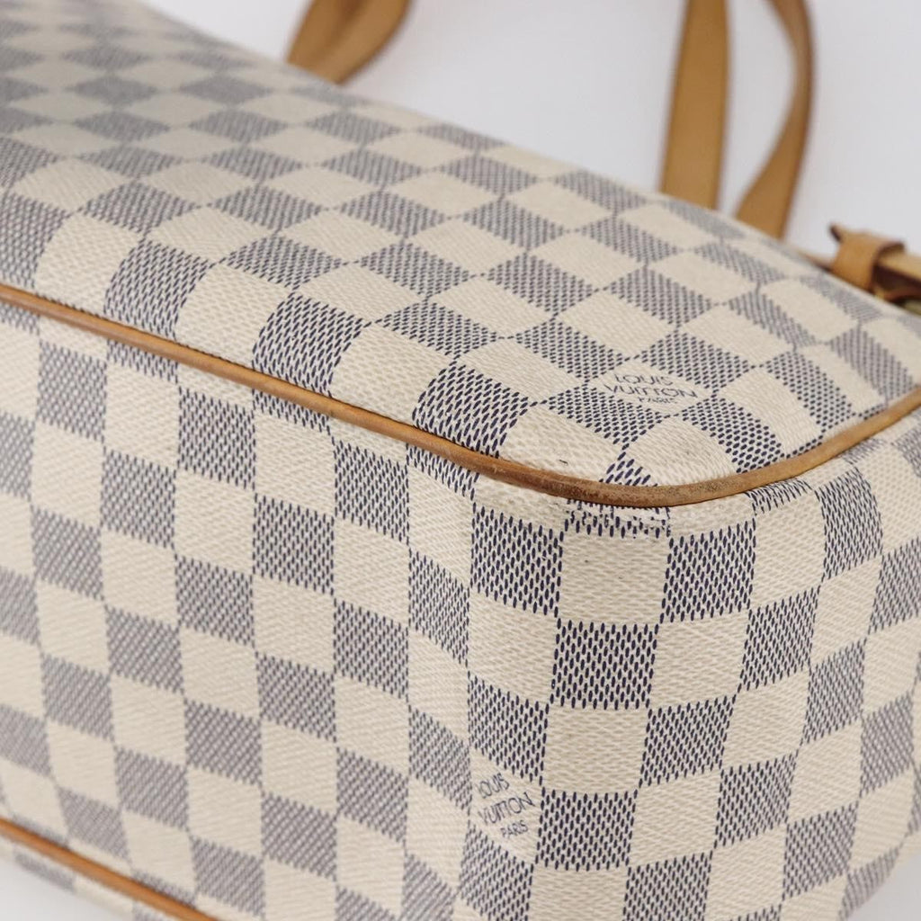 Louis Vuitton Batignolles Handbag Damier White Canvas Tote Bag Bag (Pre-Owned)