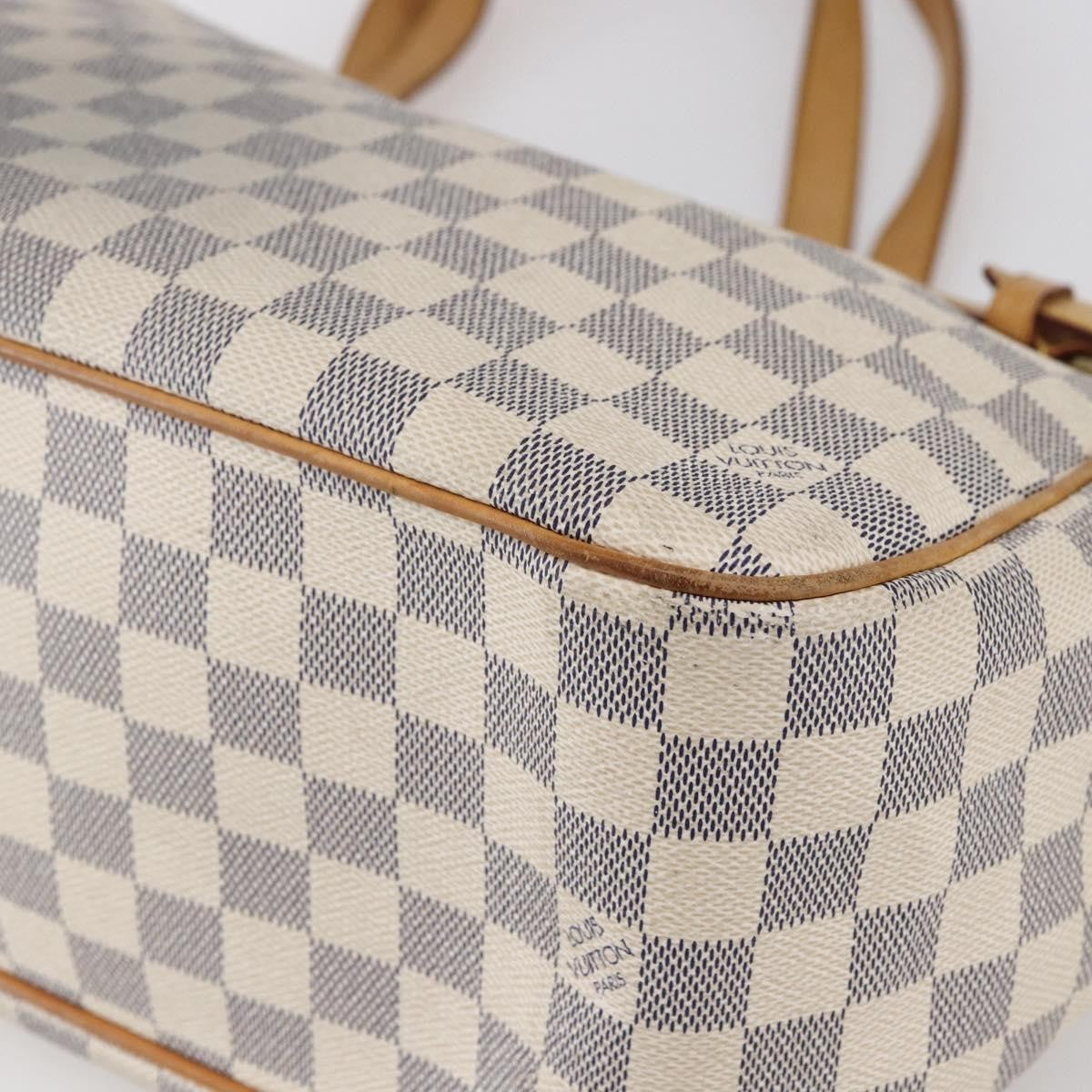Louis Vuitton Batignolles Handbag Damier White Canvas Tote Bag Bag (Pre-Owned)