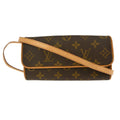 Louis Vuitton Twin Handbag Monogram Canvas Brown Canvas Clutche & Pouche Bag (Pre-Owned)
