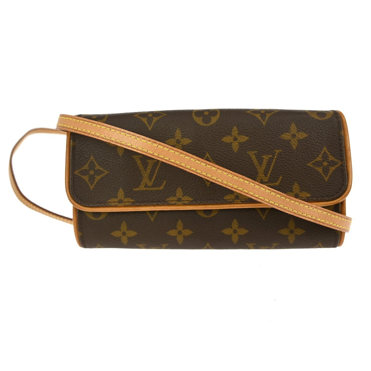 Louis Vuitton Twin Handbag Monogram Canvas Brown Canvas Clutche & Pouche Bag (Pre-Owned)