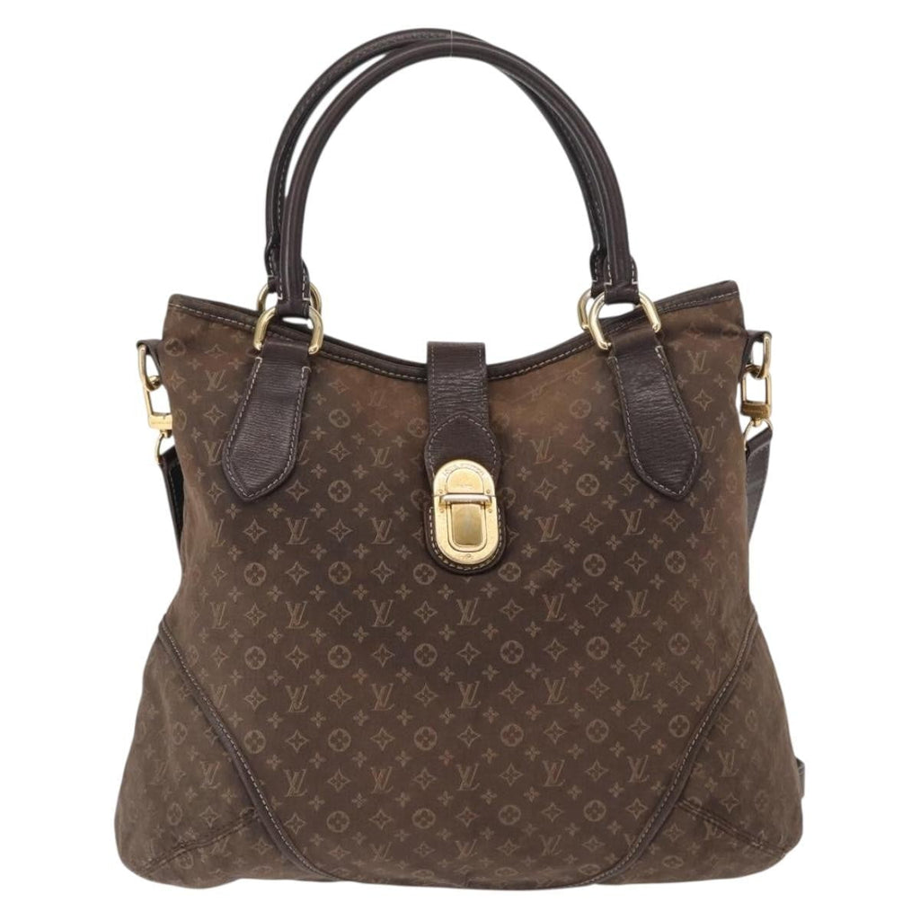 Louis Vuitton Elegie Handbag Monogram Idylle Black Canvas Handbag (Pre-Owned)