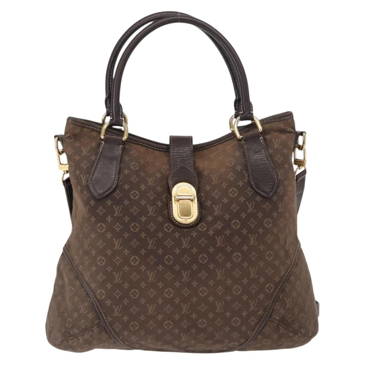 Louis Vuitton Elegie Handbag Monogram Idylle Black Canvas Handbag (Pre-Owned)