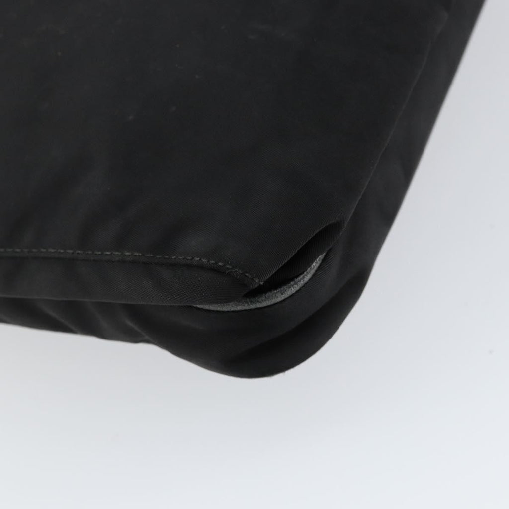 Prada Flat Messenger Bag Tessuto Black Nylon Shoulder Bag Bag (Pre-Owned)
