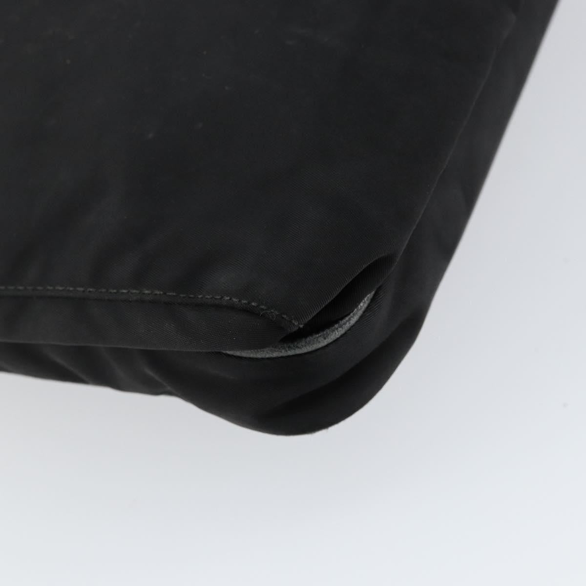 Prada Flat Messenger Bag Tessuto Black Nylon Shoulder Bag Bag (Pre-Owned)