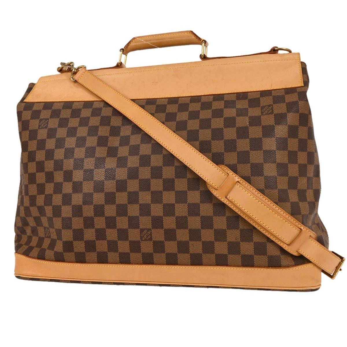 Louis Vuitton West End Handbag Damier Brown Canvas Travel Bag Bag (Pre-Owned)