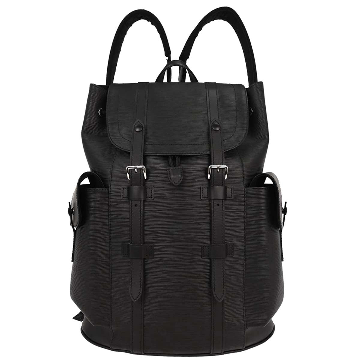 Louis Vuitton Christopher Backpack Epi Leather Black Leather Backpack Bag (Pre-Owned)