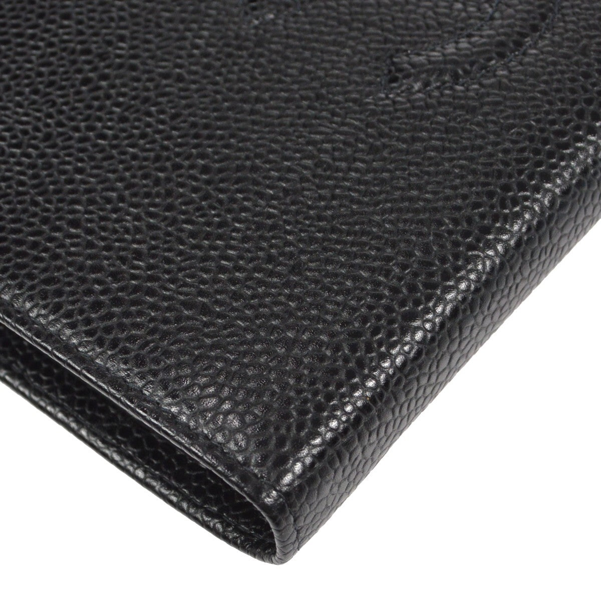 Chanel Timeless Cc French Wallet Caviar Black Leather Wallets Accessory (Pre-Owned)