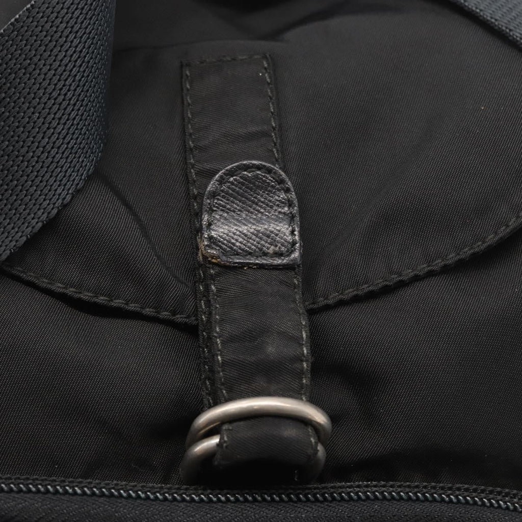 Prada Front Pocket Backpack Tessuto Black Nylon Backpack Bag (Pre-Owned)