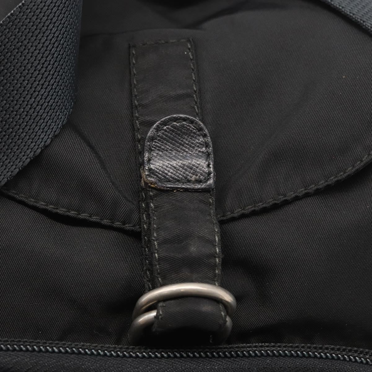 Prada Front Pocket Backpack Tessuto Black Nylon Backpack Bag (Pre-Owned)