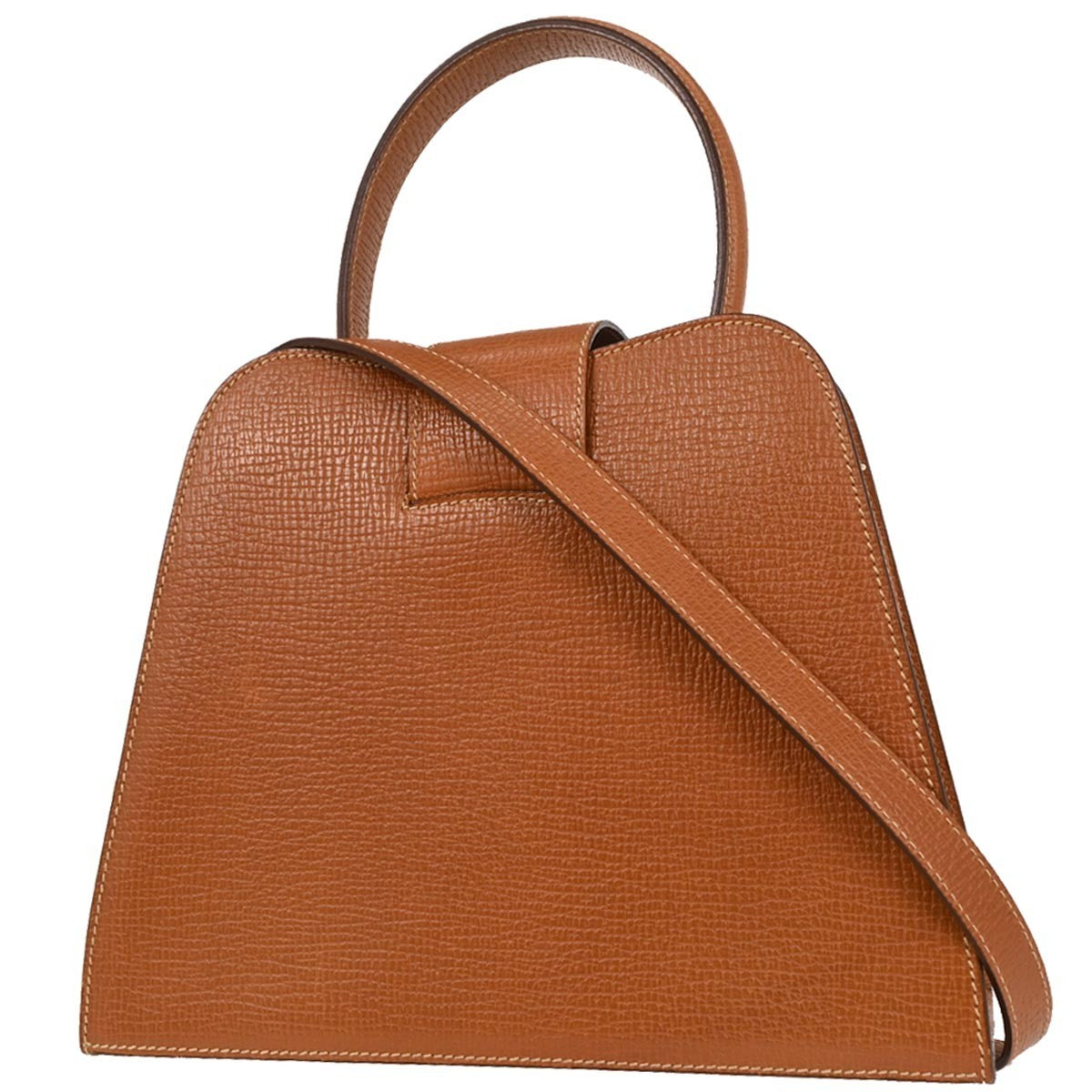 Loewe Turn Lock Leather Brown Leather Handbag (Pre-Owned)
