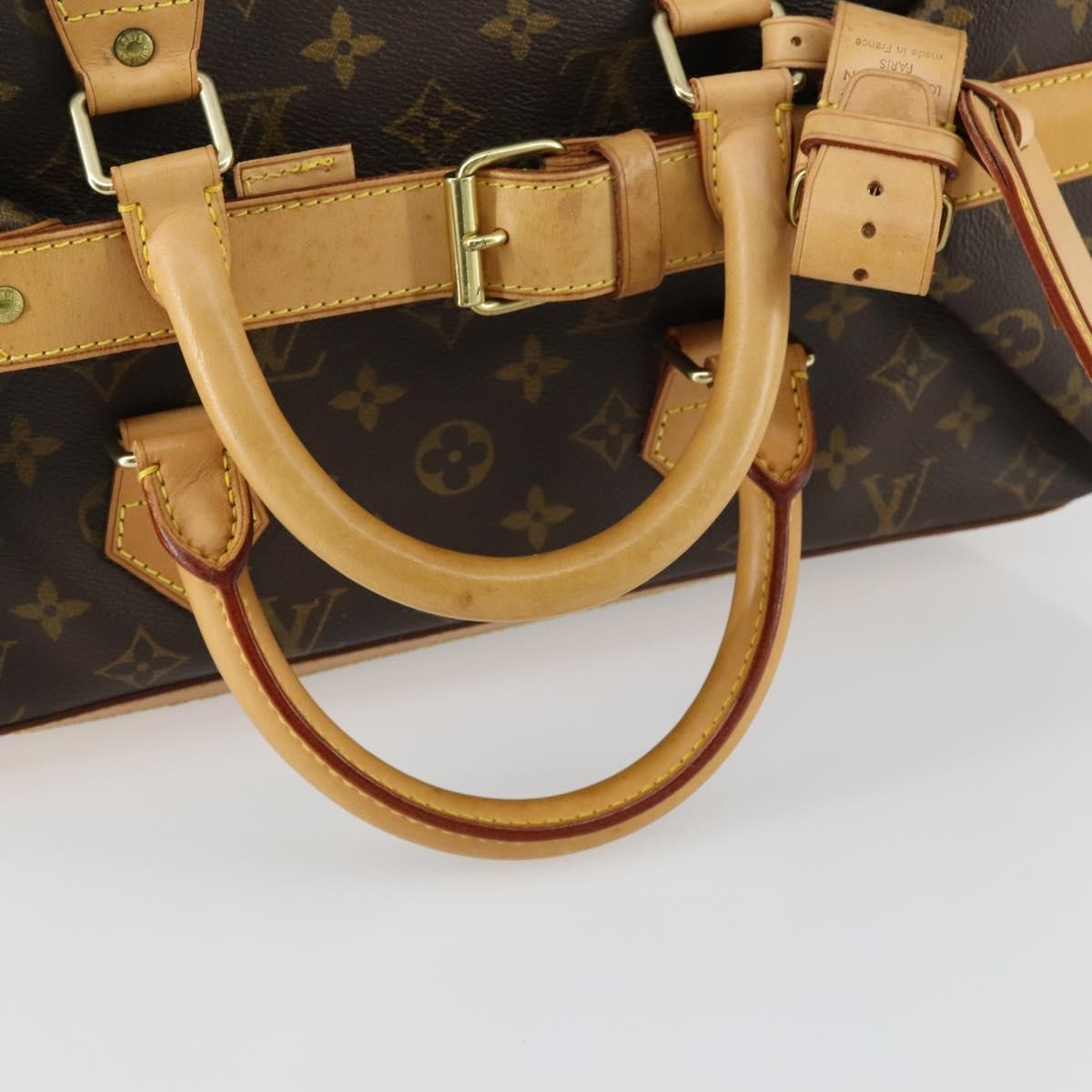 Louis Vuitton Cruiser Handbag Monogram Canvas Brown Canvas Travel Bag Bag (Pre-Owned)