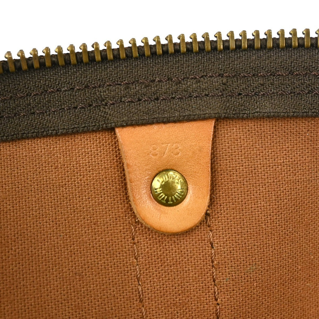 Louis Vuitton Keepall Bag Monogram Canvas Brown Canvas Travel Bag Bag (Pre-Owned)