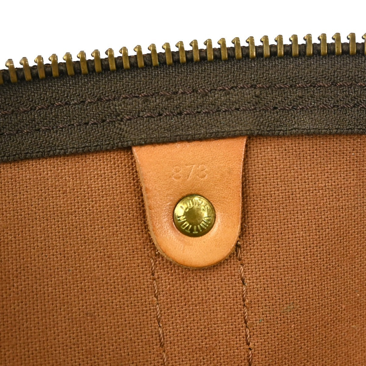Louis Vuitton Keepall Bag Monogram Canvas Brown Canvas Travel Bag Bag (Pre-Owned)