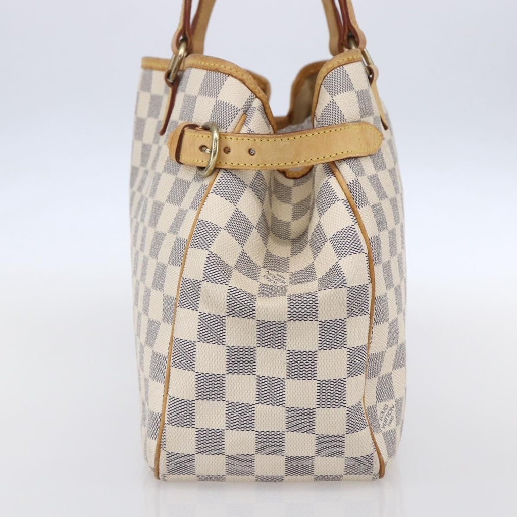 Louis Vuitton Batignolles Handbag Damier White Canvas Tote Bag Bag (Pre-Owned)
