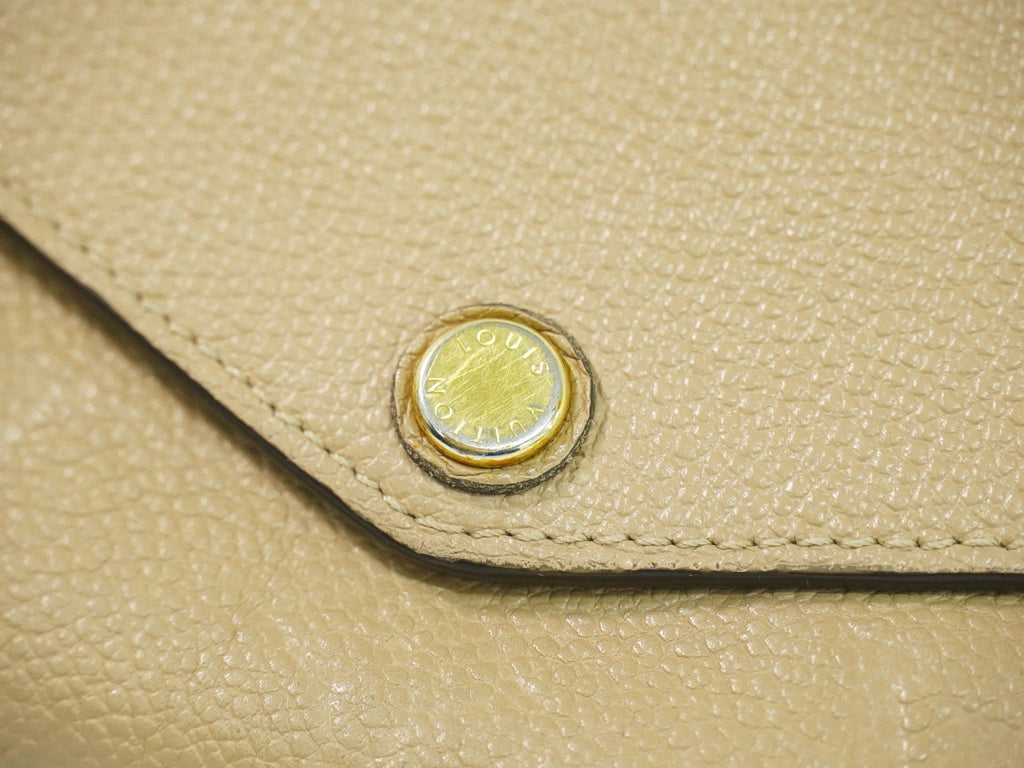 Louis Vuitton Sarah Wallet Nm Monogram Empreinte Leather Beige Leather Wallets Accessory (Pre-Owned)