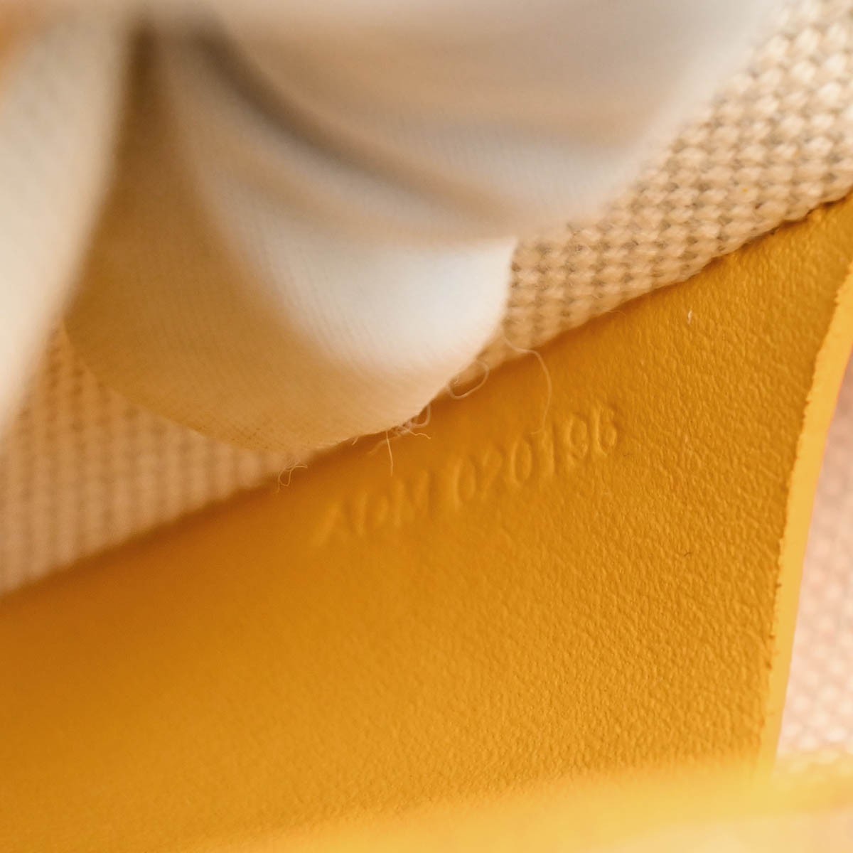 Goyard Plumet Clutch Wallet Coated Canvas Yellow Canvas Shoulder Bag Bag (Pre-Owned)