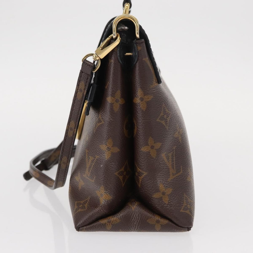 Louis Vuitton One Handle Flap Bag Monogram Canvas And Leather Brown Canvas Handbag (Pre-Owned)