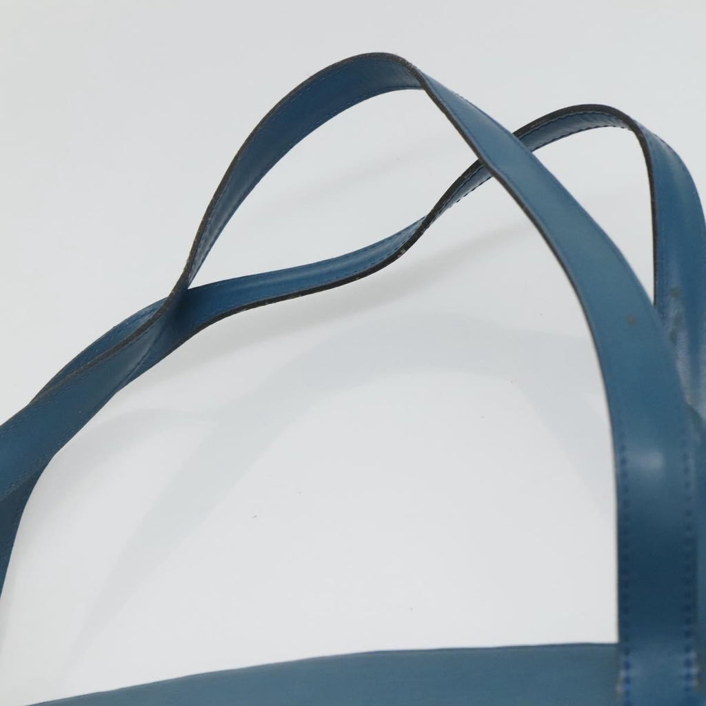 Louis Vuitton Saint Jacques Handbag Epi Leather Blue Leather Handbag (Pre-Owned)