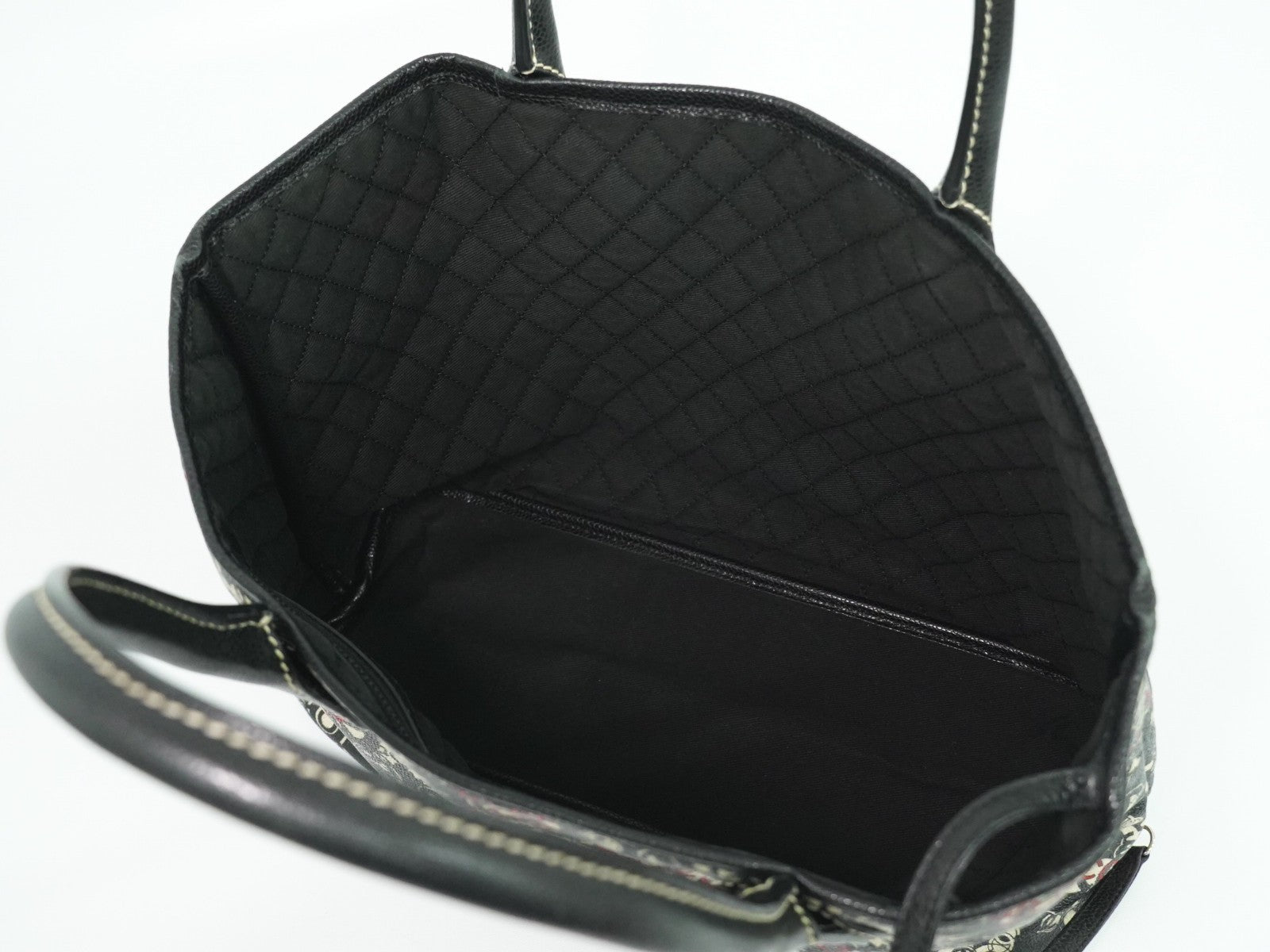 Chanel Optic Coco Tote Printed Coated Canvas With Caviar Multicolour Canvas Tote Bag Bag (Pre-Owned)