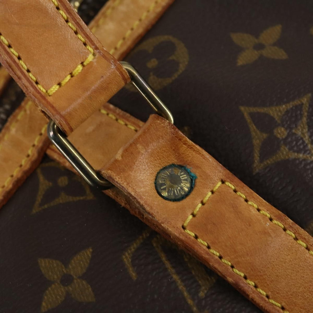 Louis Vuitton Sac Souple Handbag Monogram Canvas Brown Canvas Travel Bag Bag (Pre-Owned)