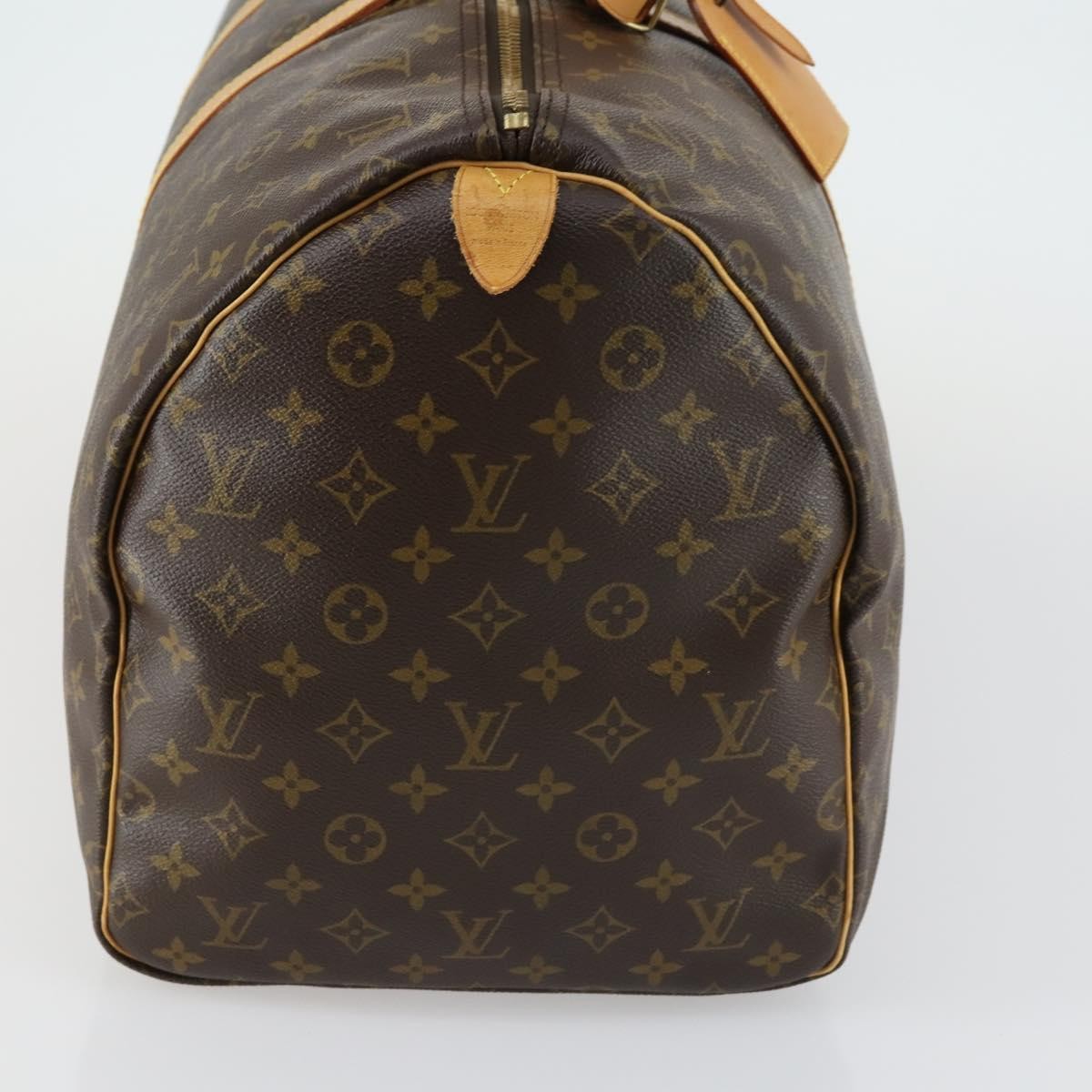 Louis Vuitton Keepall Bag Monogram Canvas Brown Canvas Travel Bag Bag (Pre-Owned)