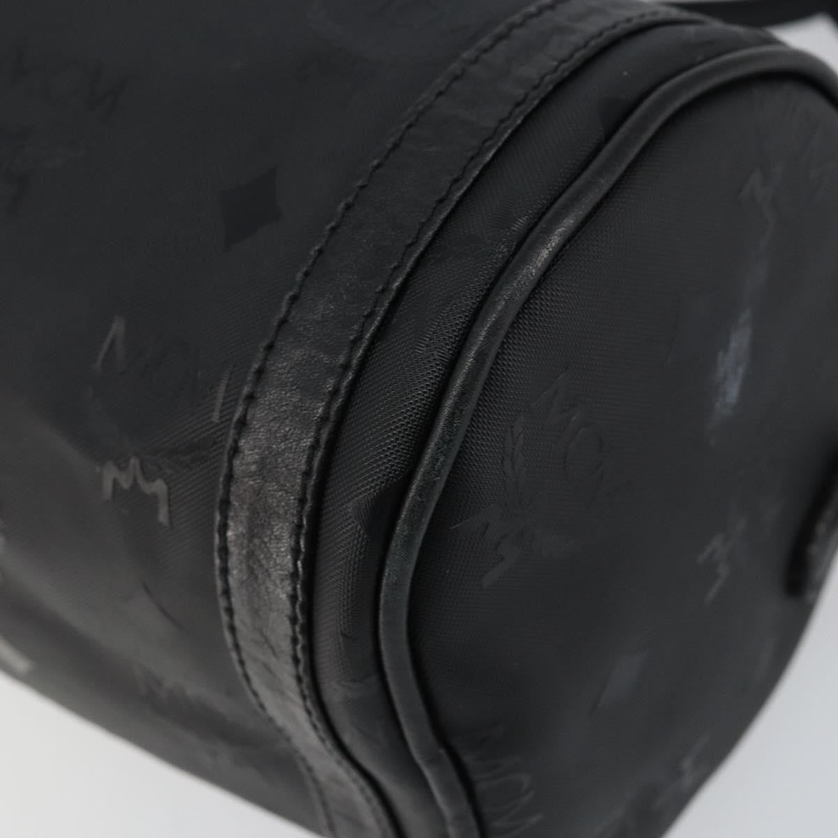 MCM Visetos Shoulder Bag Pvc Black Pvc Bag (Pre-Owned)